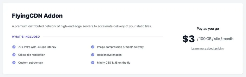 flyingpress pricing for cdn