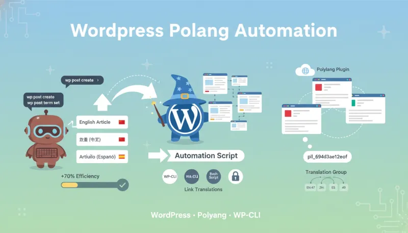 WordPress Polylang AI 翻译全自动化实践笔记