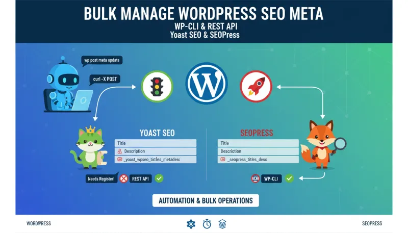 使用 WP-CLI 和 REST API 批量管理 WordPress SEO Meta